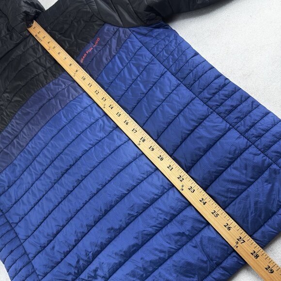 Cotopaxi Men’s L Capa Hybrid Insulated Hooded Jacket Black Pacific Blue Puffer - Picture 10 of 14